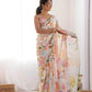 Chinon Cutwork Saree - MYLUXURY LANE ENTERPRISE