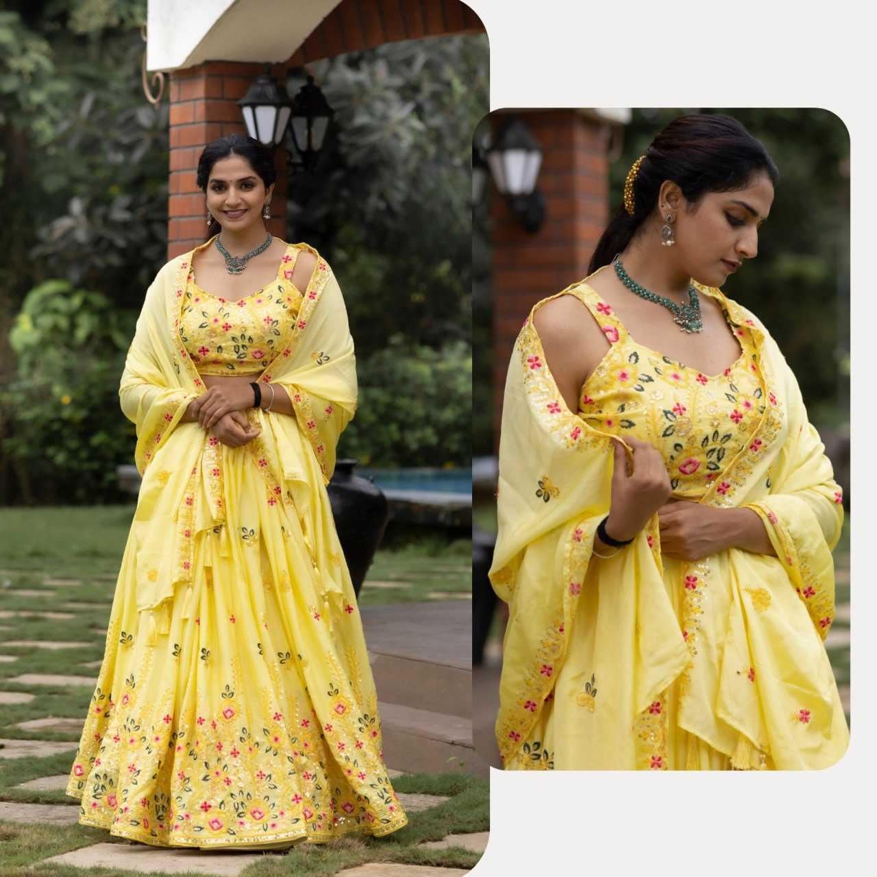 Chinon Sequins Lehenga - MYLUXURY LANE ENTERPRISE