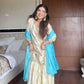 Chinon Sharara Salwar Embroidery Suits Manufacturer - MYLUXURY LANE ENTERPRISE