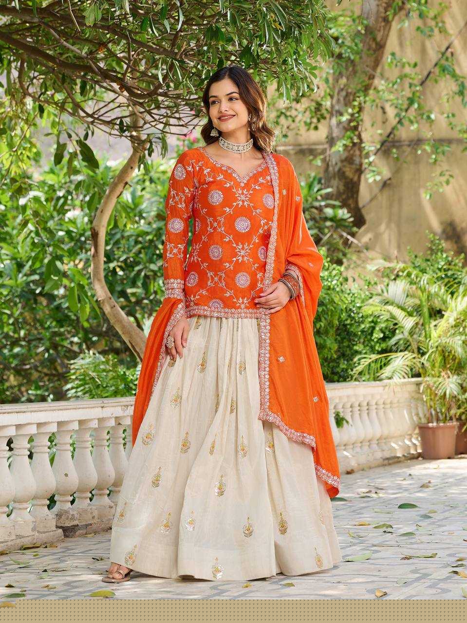 Chinon  Sharara Salwar Suit