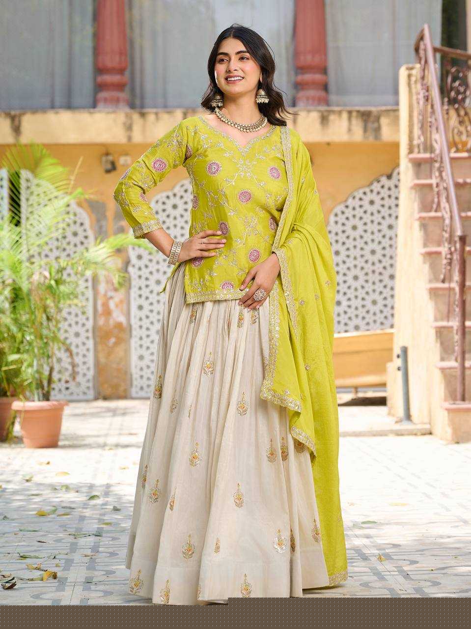 Chinon  Sharara Salwar Suit