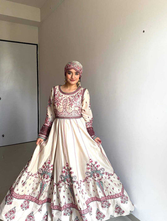 Chinon  Anarkali Designer Suit