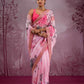 Chinon Silk Sequence Lace Border Saree - MYLUXURY LANE ENTERPRISE