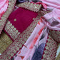 Chinon Silk Sequence Lace Border Saree - MYLUXURY LANE ENTERPRISE
