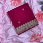 Chinon Silk Sequence Lace Border Saree - MYLUXURY LANE ENTERPRISE