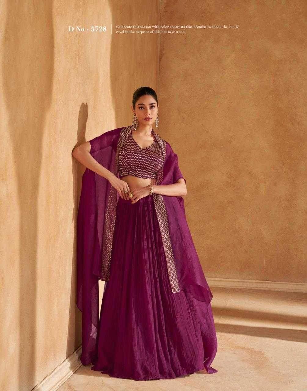 Chinon Silk Designer Silk Dresses Handwork Suit - MYLUXURY LANE ENTERPRISE