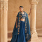 Chinon Silk Designer Silk Dresses Handwork Suit - MYLUXURY LANE ENTERPRISE