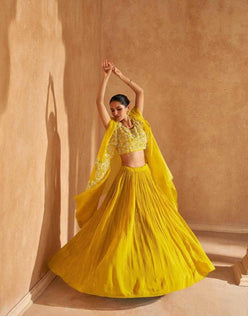 Chinon Silk Designer Silk Dresses Handwork Suit - MYLUXURY LANE ENTERPRISE