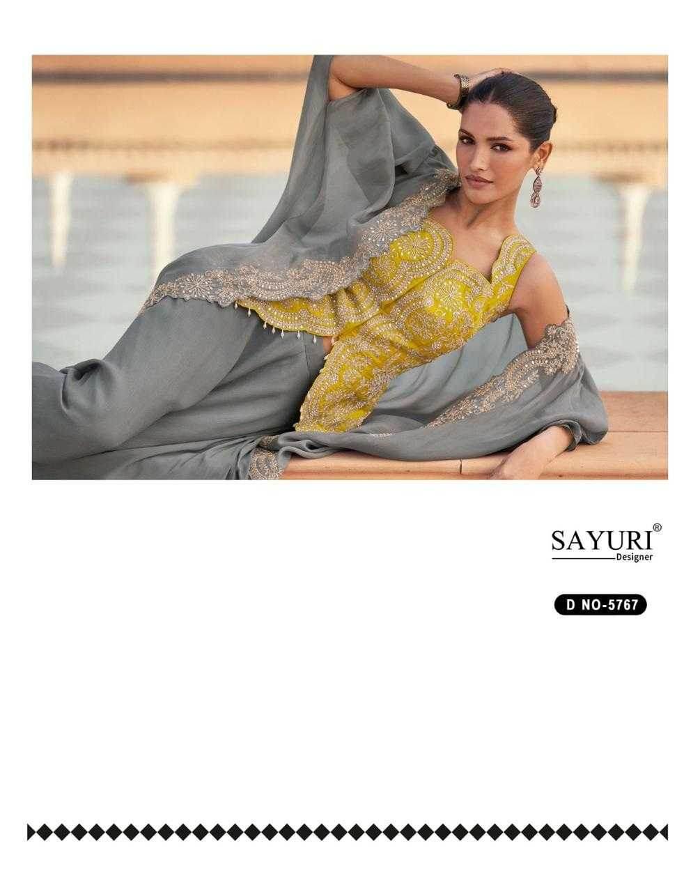 Chinon SilkWestern Wears Wedding Collections Ladies Suit Embroidered Suits - MYLUXURY LANE ENTERPRISE
