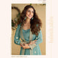 Chinon Silk Western Wears Embroidered Suits Gown Dresses - MYLUXURY LANE ENTERPRISE