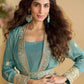 Chinon Silk Western Wears Embroidered Suits Gown Dresses - MYLUXURY LANE ENTERPRISE