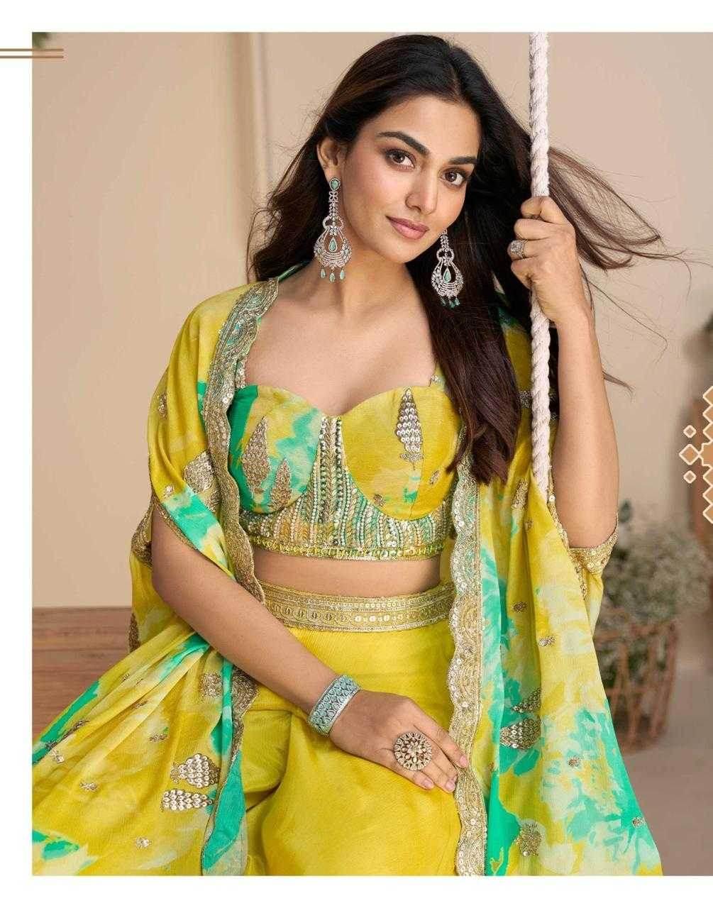 Chinon Silk Suit Embroidered Suits - MYLUXURY LANE ENTERPRISE