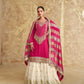 Chinon Silk Ladies Sharara Salwar Suit - MYLUXURY LANE ENTERPRISE