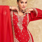 Chinon Silk Ladies Sharara Salwar Suit - MYLUXURY LANE ENTERPRISE