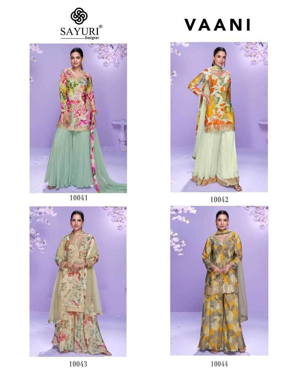Chinon Silk Embroidery Palazzo Suit - MYLUXURY LANE ENTERPRISE