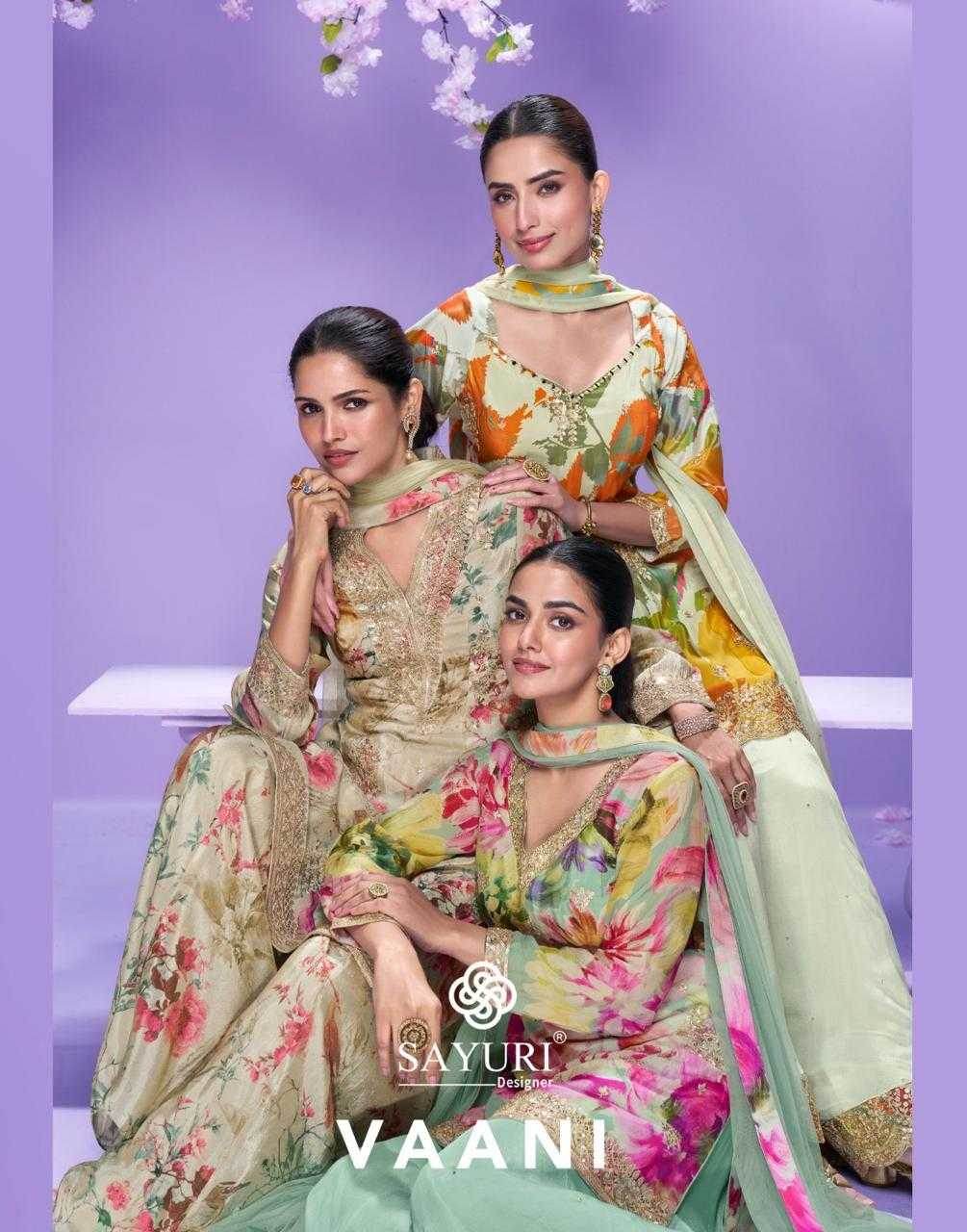 Chinon Silk Embroidery Palazzo Suit - MYLUXURY LANE ENTERPRISE