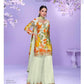 Chinon Silk Embroidery Palazzo Suit - MYLUXURY LANE ENTERPRISE