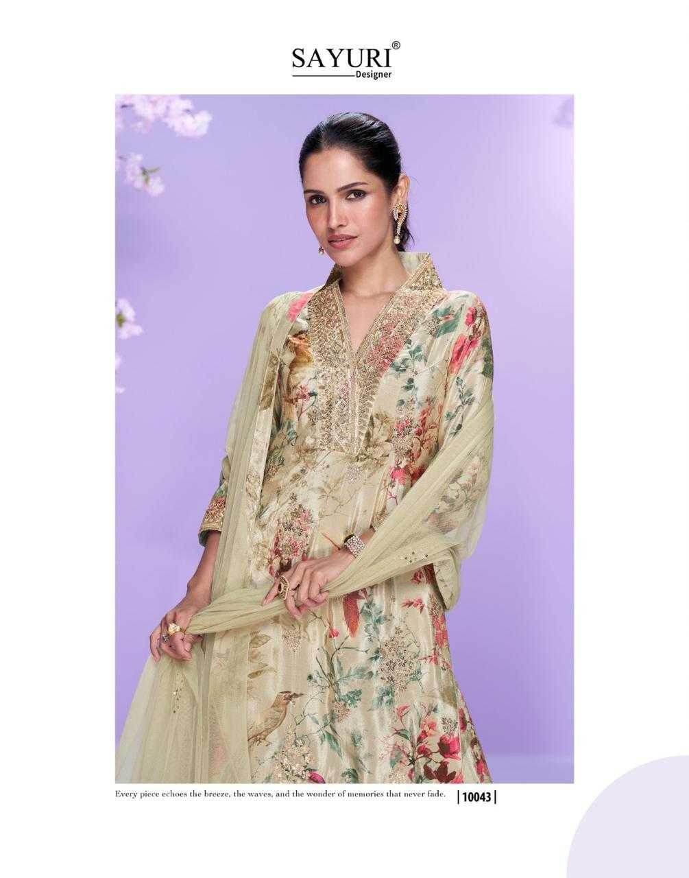 Chinon Silk Embroidery Palazzo Suit - MYLUXURY LANE ENTERPRISE