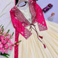 Chinon Silk Embroidery Gown With Dupatta - MYLUXURY LANE ENTERPRISE