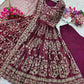 Chinon Silk Embroidery Designer Gown - MYLUXURY LANE ENTERPRISE
