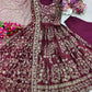 Chinon Silk Embroidery Designer Gown - MYLUXURY LANE ENTERPRISE
