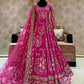 Chinon Silk Embroidery Designer Gown - MYLUXURY LANE ENTERPRISE
