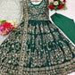 Chinon Silk Embroidery Designer Gown - MYLUXURY LANE ENTERPRISE