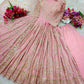 Chinon Silk Embroidery Designer Gown - MYLUXURY LANE ENTERPRISE