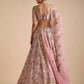 Chinon Silk Thread Work Sequins Lehenga With Cancan - MYLUXURY LANE ENTERPRISE