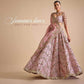 Chinon Silk Thread Work Sequins Lehenga With Cancan - MYLUXURY LANE ENTERPRISE