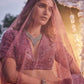 Chinon Silk Embroidered Zari Work Sequins Lehenga - MYLUXURY LANE ENTERPRISE