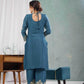 Chinon Silk Ladies Embroidery Designer Suit - MYLUXURY LANE ENTERPRISE