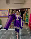 Chinon Silk Ladies Embroidery Designer Suit - MYLUXURY LANE ENTERPRISE