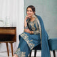 Chinon Silk Ladies Embroidery Designer Suit - MYLUXURY LANE ENTERPRISE