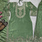 Chinon Silk Ladies Embroidery Designer Suit - MYLUXURY LANE ENTERPRISE