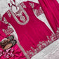Chinon Silk Ladies Embroidery Designer Suit - MYLUXURY LANE ENTERPRISE