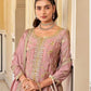 Chinon Silk Embroidery Palazzo Suit - MYLUXURY LANE ENTERPRISE