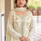 Chinon Silk Embroidery Palazzo Suit - MYLUXURY LANE ENTERPRISE