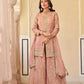 Chinon Silk Embroidery Palazzo Suit - MYLUXURY LANE ENTERPRISE