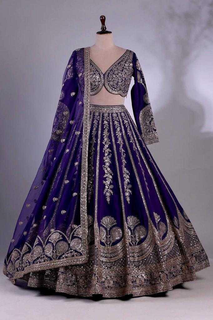 Chinon Silk Designer Sequins Lehenga Outfits - MYLUXURY LANE ENTERPRISE