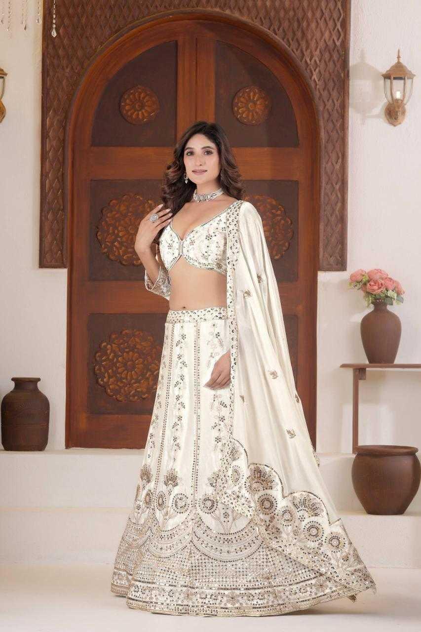Chinon Silk Designer Sequins Lehenga Outfits - MYLUXURY LANE ENTERPRISE