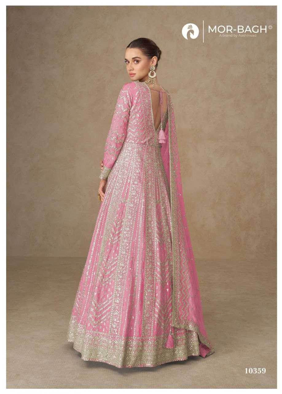 Chinon Silk ANARKALI Gowns - MYLUXURY LANE ENTERPRISE