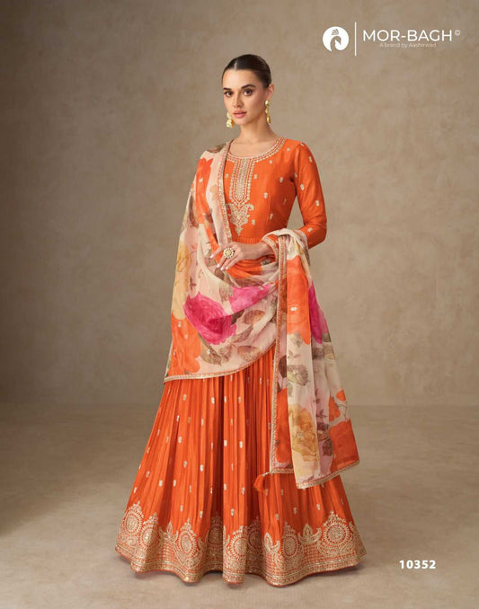 Chinon Silk  Wedding  Silk Gown