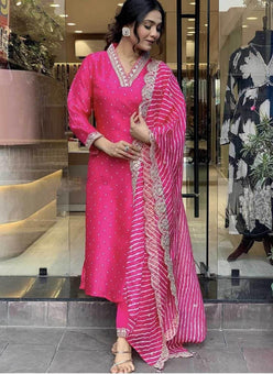Chinon Silk Embroidered Kurti - MYLUXURY LANE ENTERPRISE