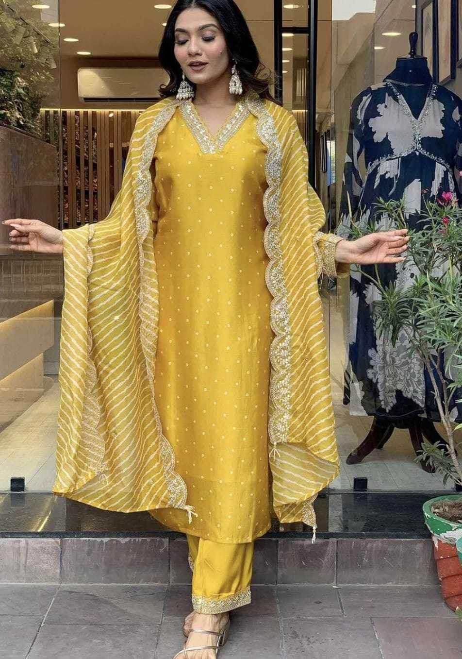 Chinon Silk Embroidered Kurti - MYLUXURY LANE ENTERPRISE