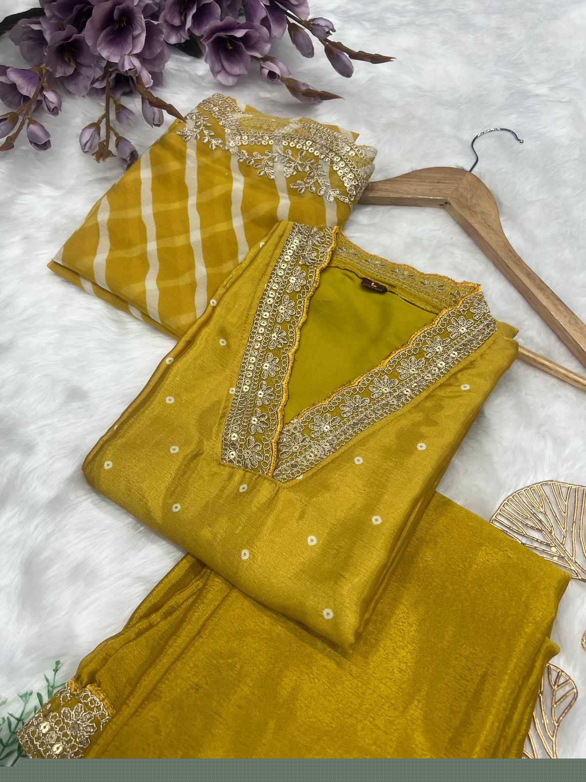 Chinon Silk Embroidered Kurti - MYLUXURY LANE ENTERPRISE