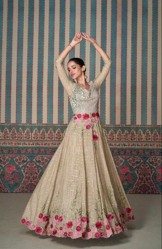 Chinon Silk DESIGNER-ETHNIC Gown