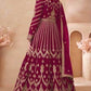 Chinon Silk Embroidered Lehenga for Elegant Occasions - MYLUXURY LANE ENTERPRISE