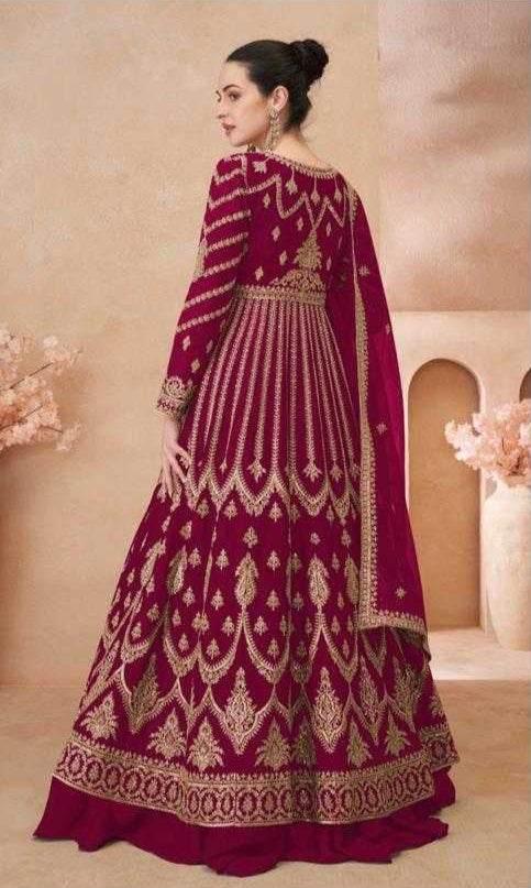 Chinon Silk Embroidered Lehenga for Elegant Occasions - MYLUXURY LANE ENTERPRISE