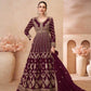 Chinon Silk Embroidered Lehenga for Elegant Occasions - MYLUXURY LANE ENTERPRISE